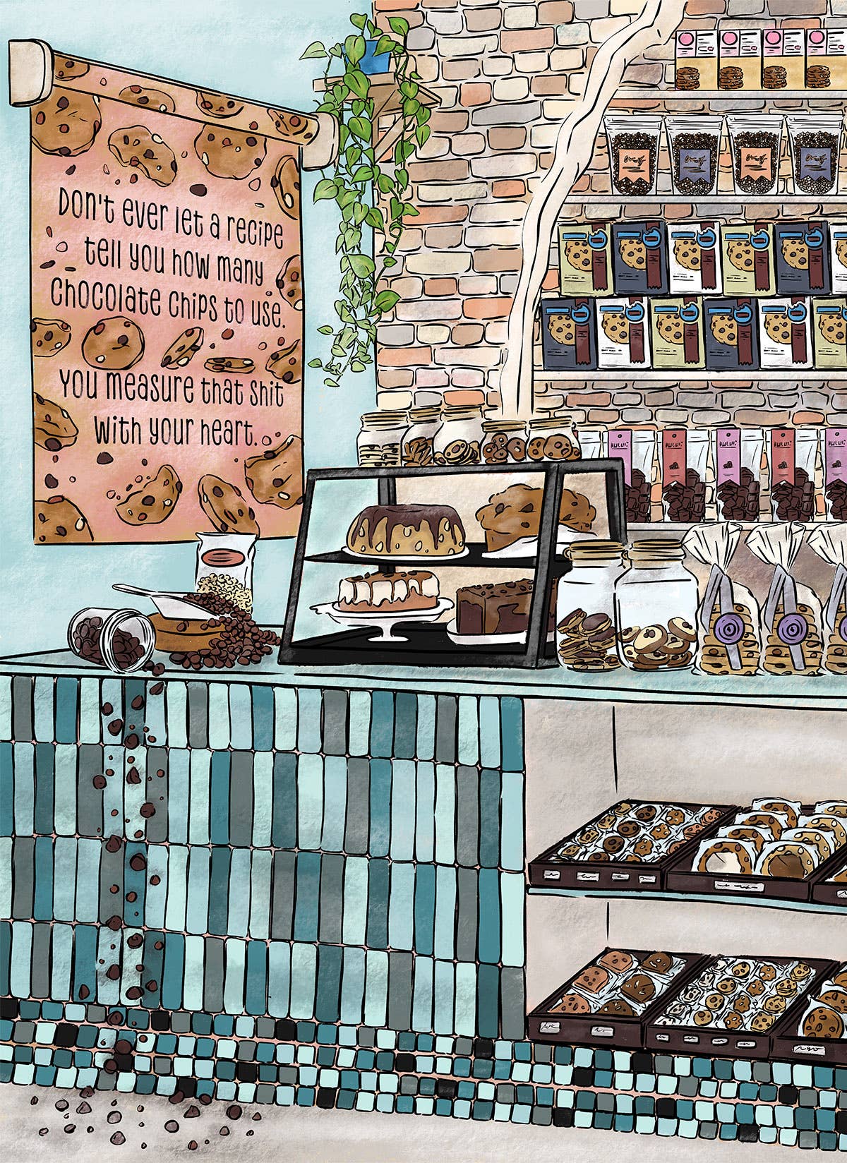 ellembee gift - Wholesale Puzzle - Adult - Chocolate chips | Measure that shit | adult jigsaw puzzles2