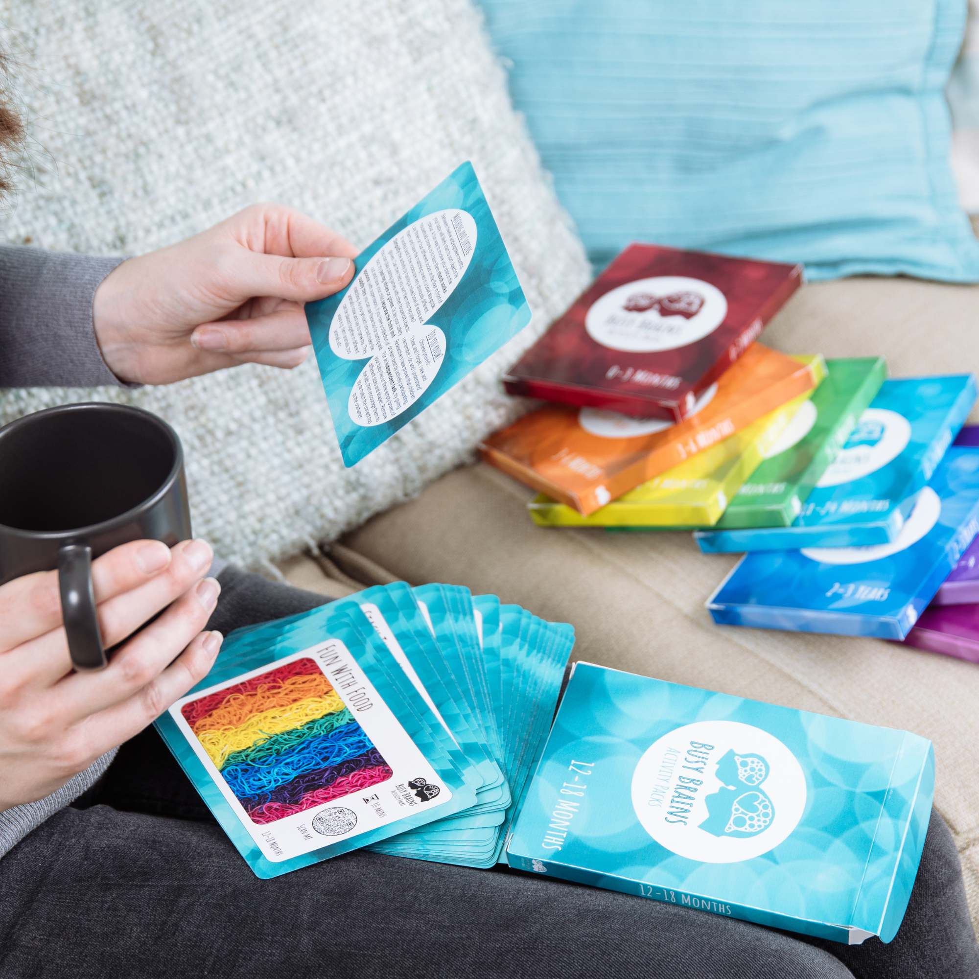 Busy Brains Activity Packs - Wholesale Learning Cards - Kids & Baby - Toddler Starter Kit: 3 Copies of 12-18 and 18-24 Month Packs14