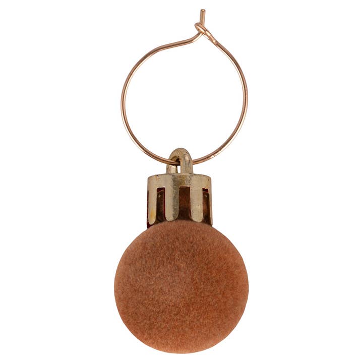 VdE Tivoli 1996 - Wholesale Ornament Set - XMAS SET 6 CHARMS WINE GLASS MARKERS VELVET6