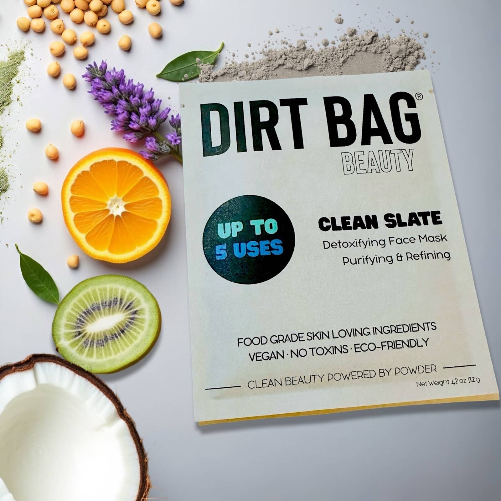 Dirt Bag Beauty – wholesale Ansiktsmasker – Vegansk pulver ansiktsmask för rengöring och förfining – doftfri1