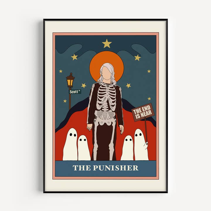 The Punisher Tarot Card Art Print for wholesale by Twisted Rebel Designs