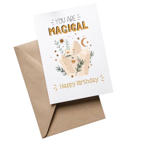 YOU ARE MAGICAL HAPPY BIRTHDAY CARD for wholesale by Stickerlishious