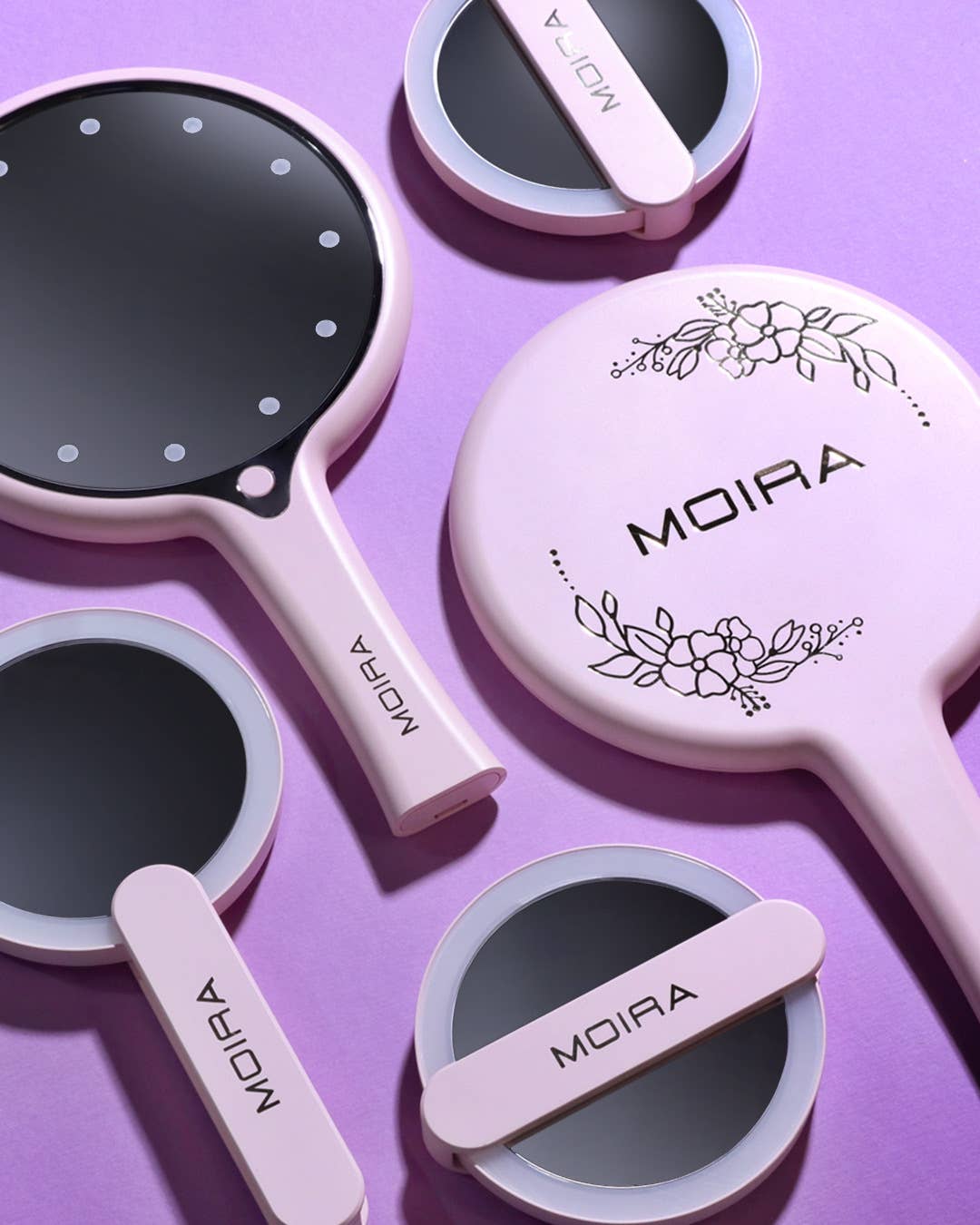 Moira Cosmetics - Wholesale Makeup Mirror - LED LIGHT HAND HELD MIRROR2