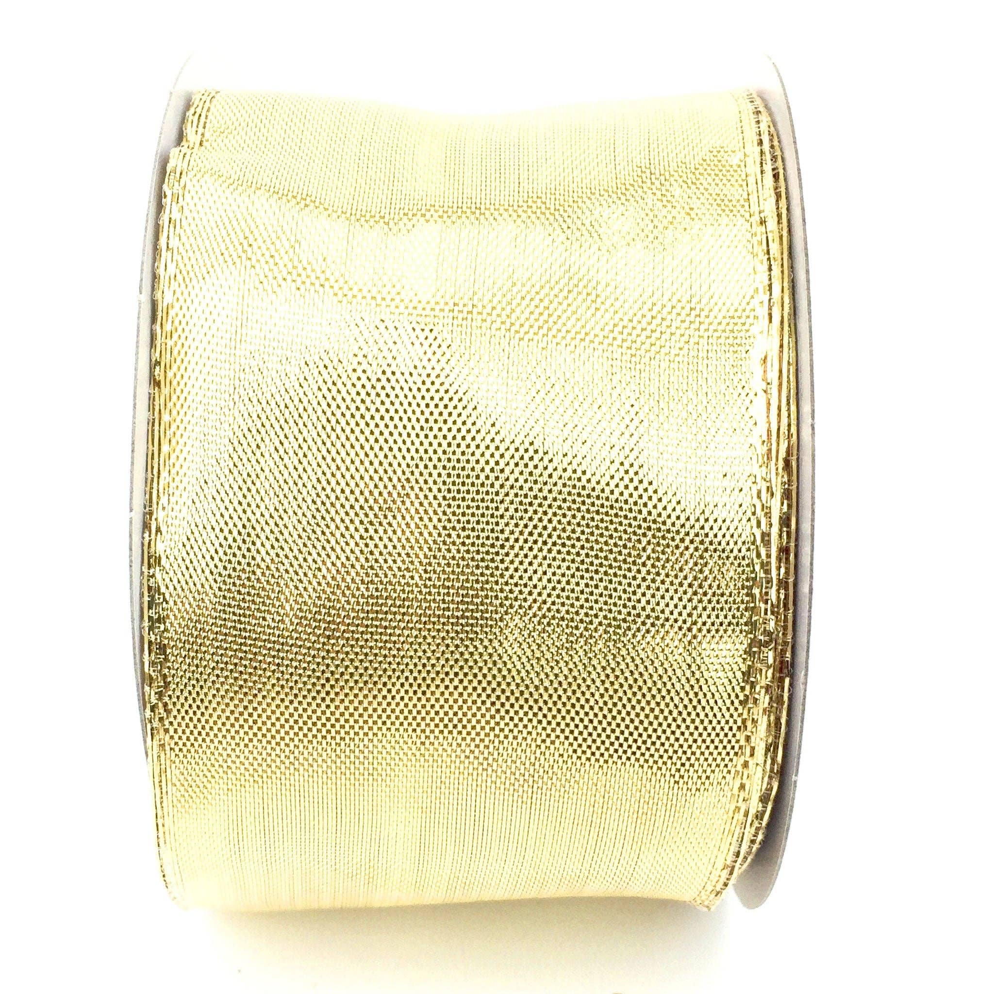Lee Display - Wholesale Ribbon - Gift Wrapping - Gold Christmas Ribbon2