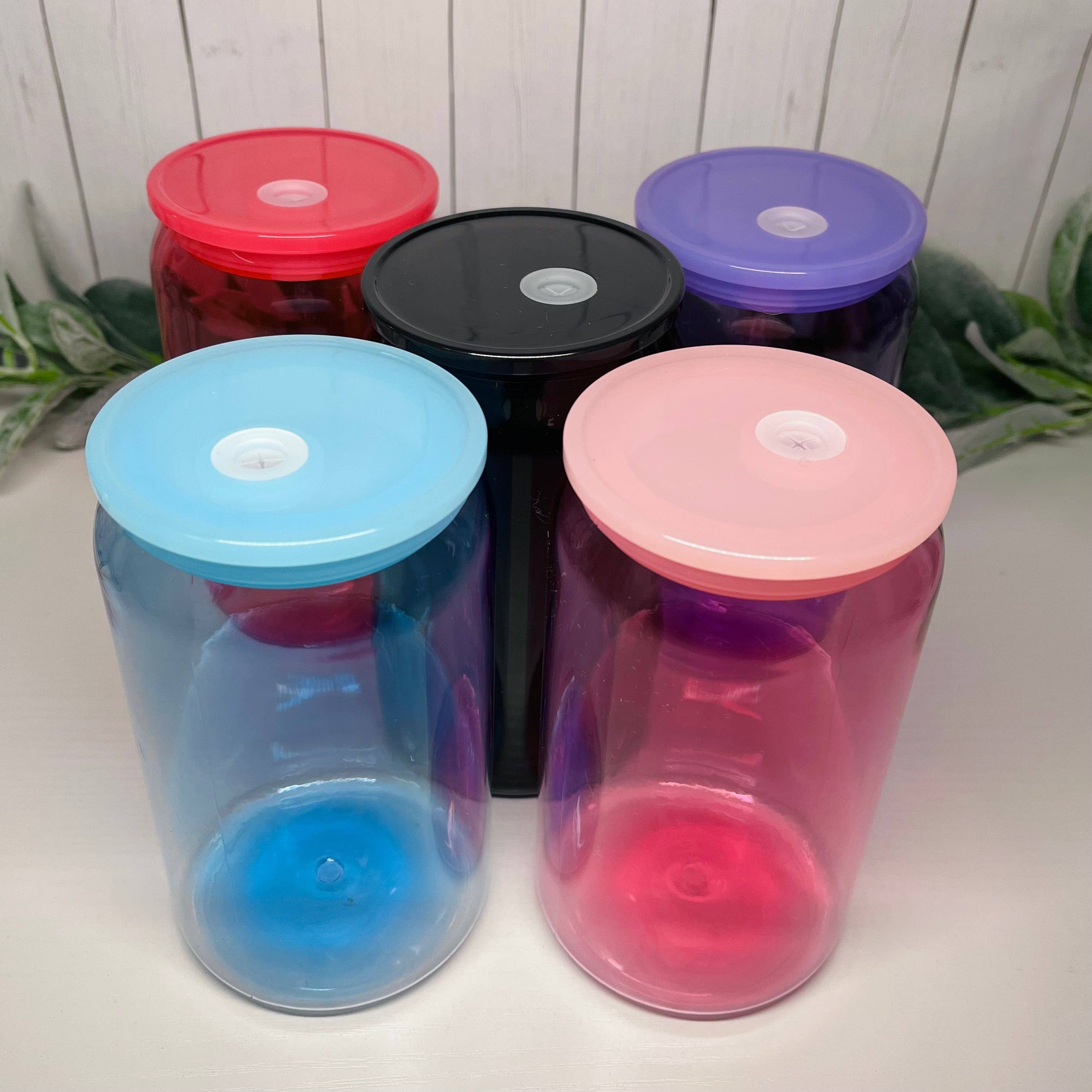 Mint Print Shop & Co - Vente Verre/tasse - Boîte en plastique pour gelée de 16 oz | Vierge1