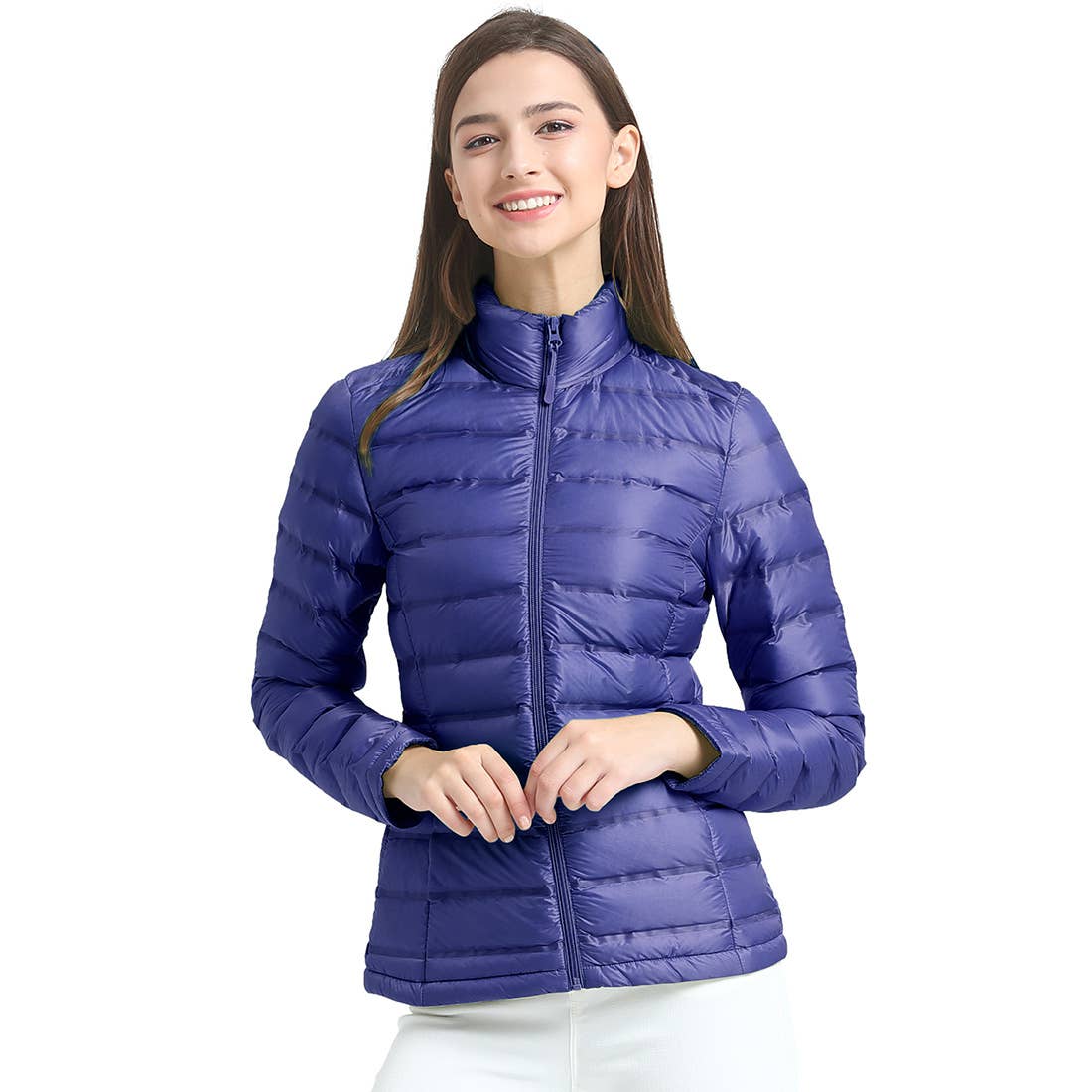 Qing Dao Lai Si Ma Te Fang Zhi You Xian Gong Si – Engroshandel Puffer jacket - Dame – Pakkbar pufferjakke til kvinder Dunfrakke Vandtæt8