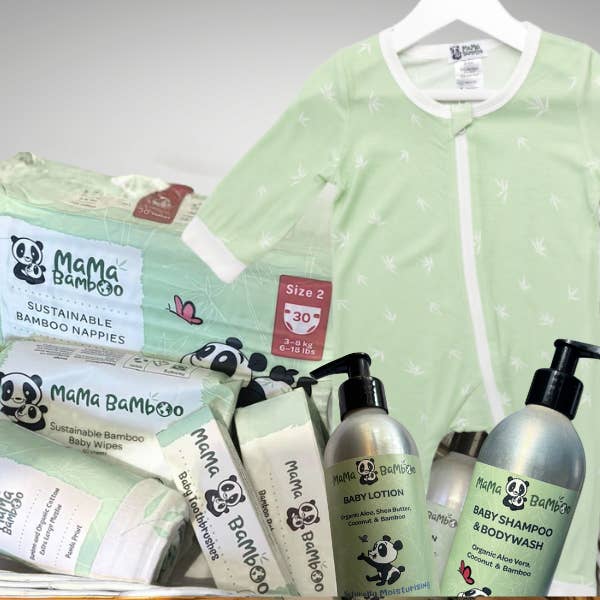 Conjunto de presentes de chá de bebê por atacado de Mama Bamboo