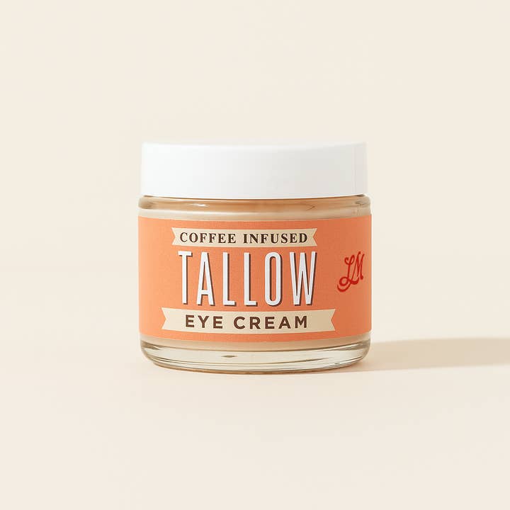 Lady May Tallow - Wholesale Eye Cream/Gel - Lady May Coffee-Infused Tallow Eye Cream – Brighten, Firm & Revitalize Naturally