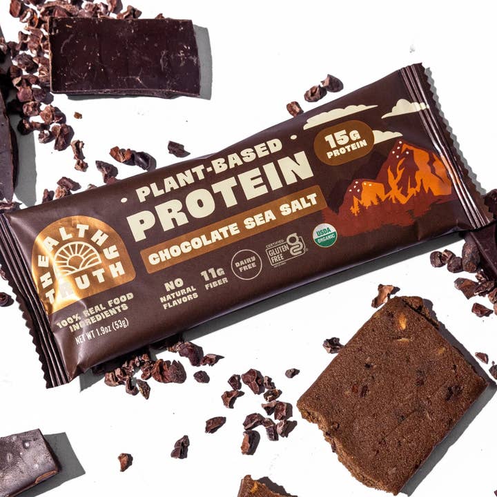 *NEU* Schokolade Meersalz PFLANZENBASIERTER Proteinriegel für den Großhandel von Healthy Truth LLC