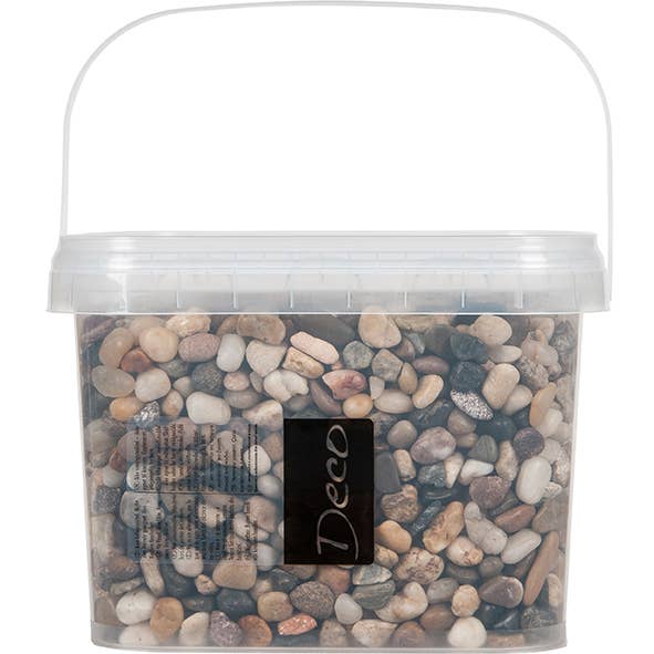 Vosteen - Wholesale Outdoor Ornament/Decor - River pebbles 8-25mm 3, 5 liters, assorted brown0