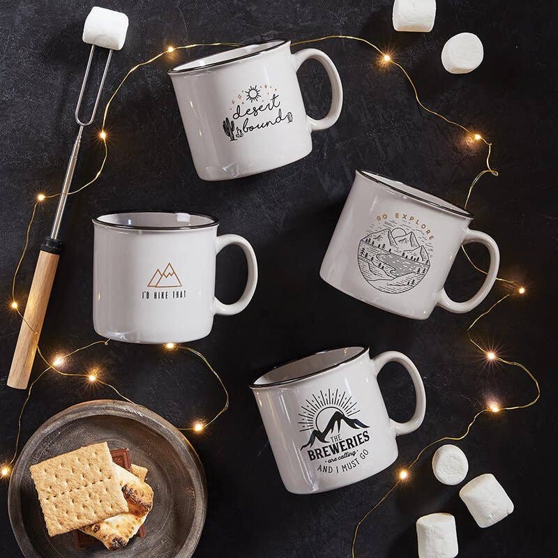 Santa Barbara Design Studio by Creative Brands - Wholesale Coffee Mug - Campfire Mug - Grey - Go Explore1