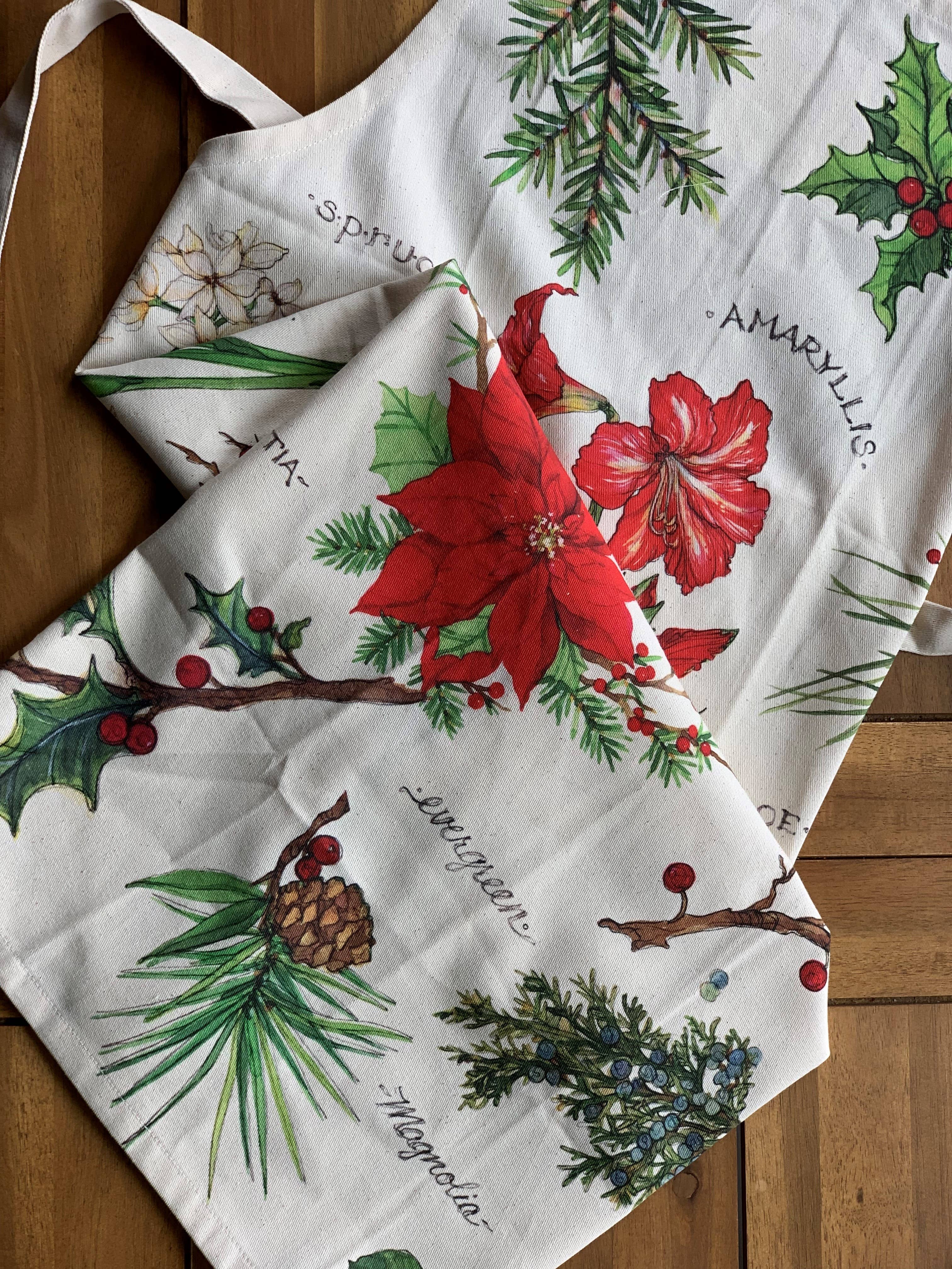 Peking Handicraft - Vente Torchons - Guide de terrain Serviette de cuisine Holiday Blossoms - Sally Eckman Roberts1