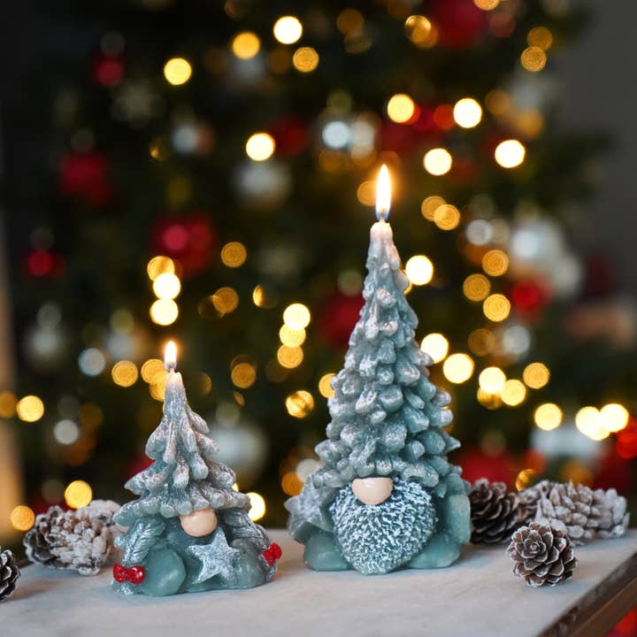Ivyline - Venta al por mayor Velas de diseño llamativo - Vela festiva de cera de parafina con forma de gnomo, 10 cm de alto