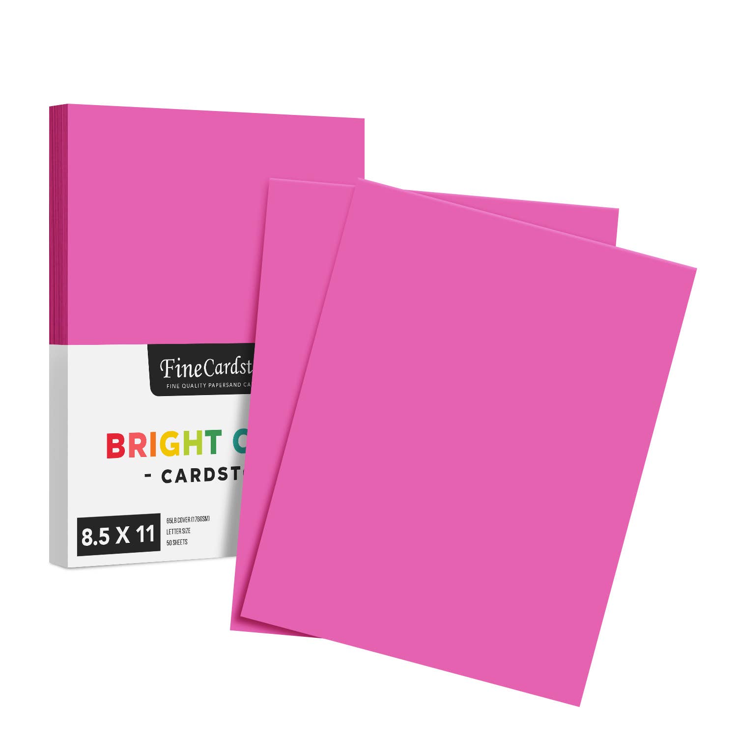 Fine Cardstock – wholesale Hantverkstillbehör – Ljus färg Cardstock papper - 65 lb täcka (176 GSM) - 50 Antal20