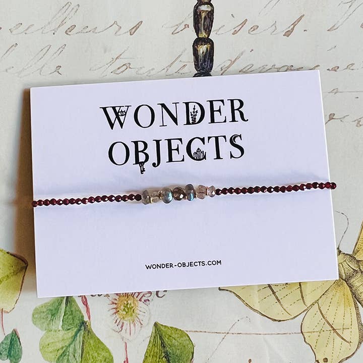 Adjustable Gemstone Beaded Bracelets for wholesale by Wonder Objects