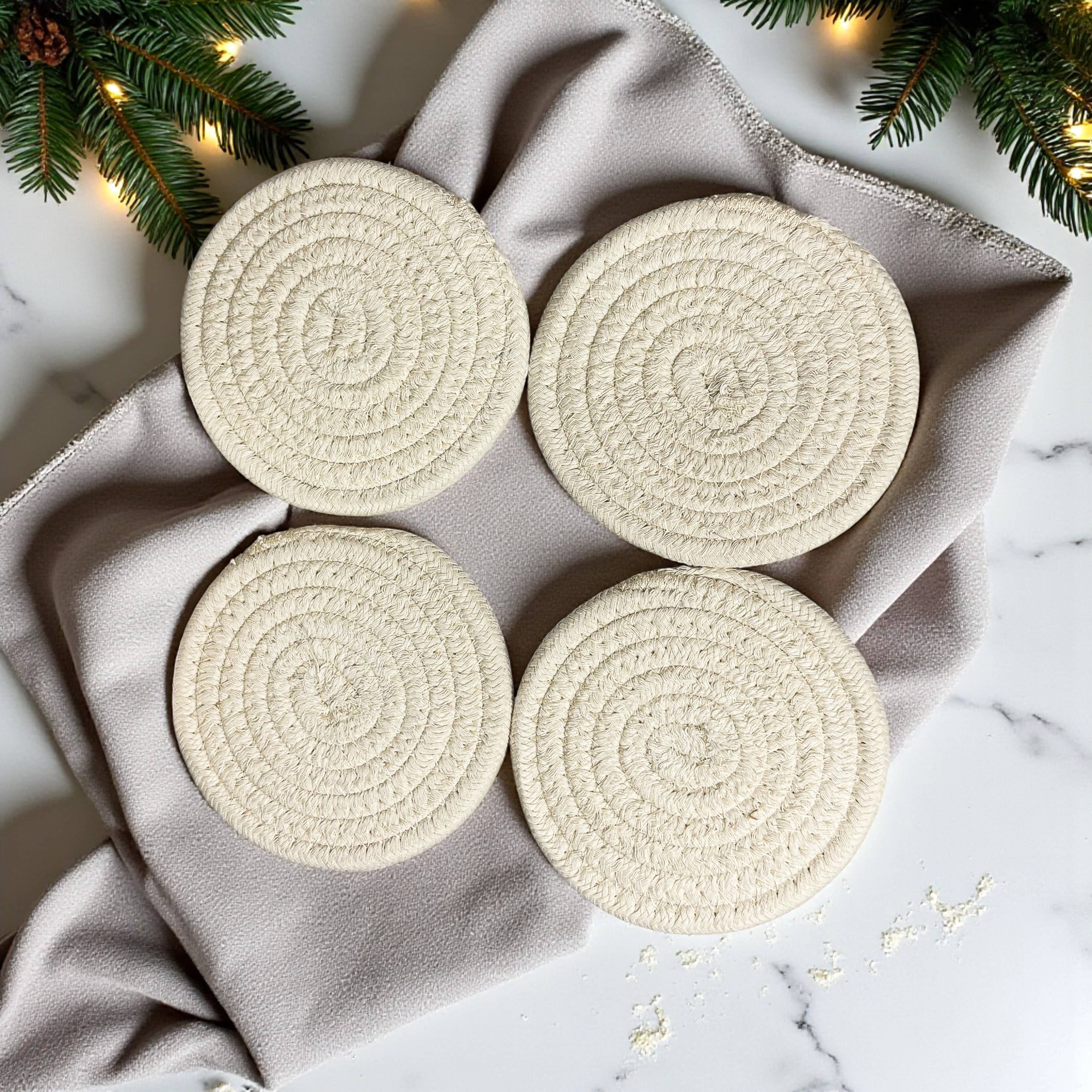 Gia Roma - Wholesale Coasters - Fall Fabric Coaster Sets, Gift Ready | Autumn Tabletop Decor24