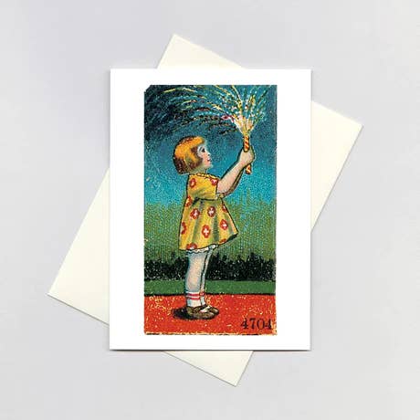 Meisje met sterretje - Kaart van 4 juli voor wholesale door Laughing Elephant