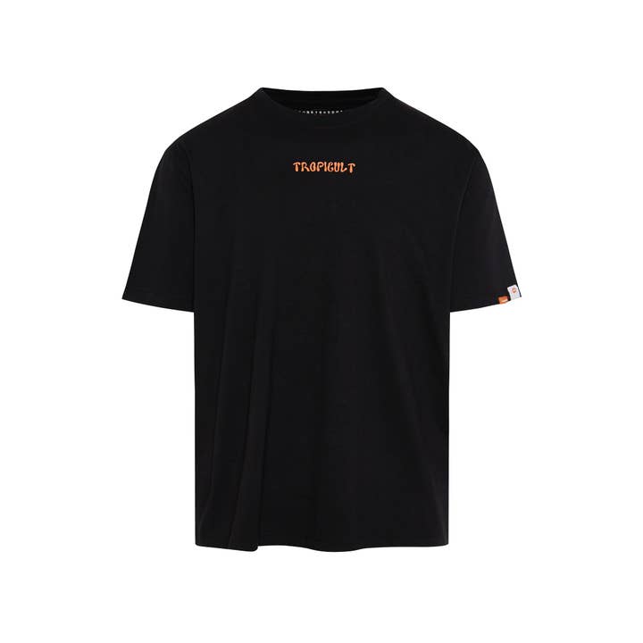 T-shirt a vestibilità rilassata con stampa tropicale - (FBM011-309-04) per la vendita all'ingrosso da parte di Funky Buddha