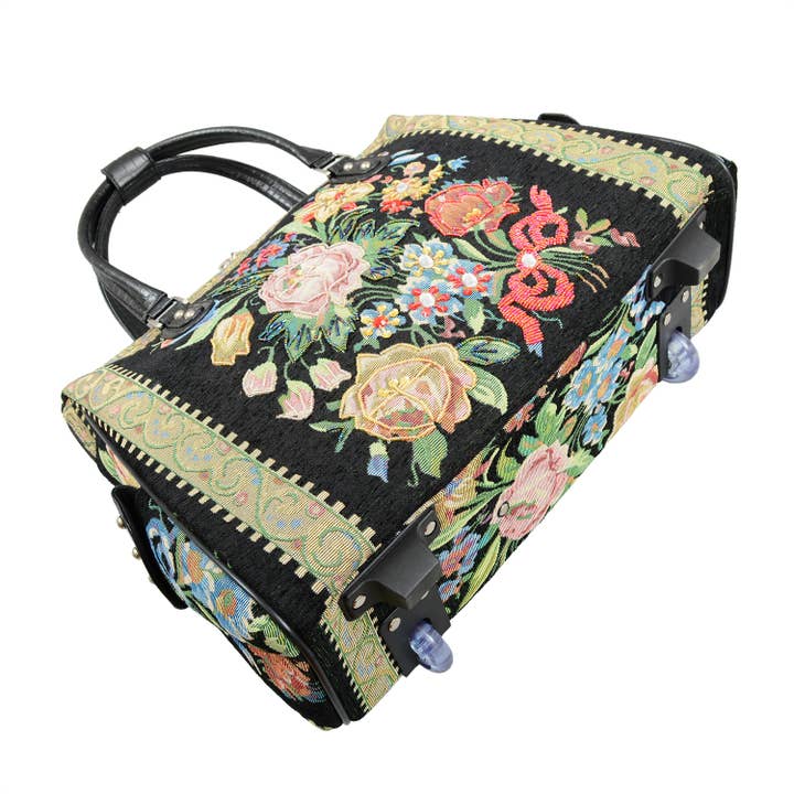 Mellow World - Wholesale Tote Bag - Women's - Flower Shop Vintage Tapestry Rolling Tote10