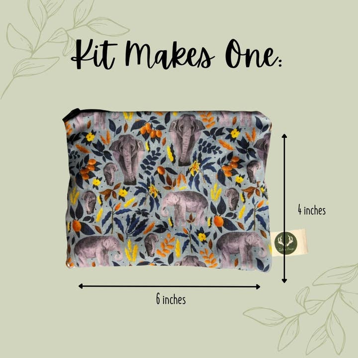 Tahlia Paige – wholesale Craft sewing kit – DIY Elephant Pouch Craft Kit2