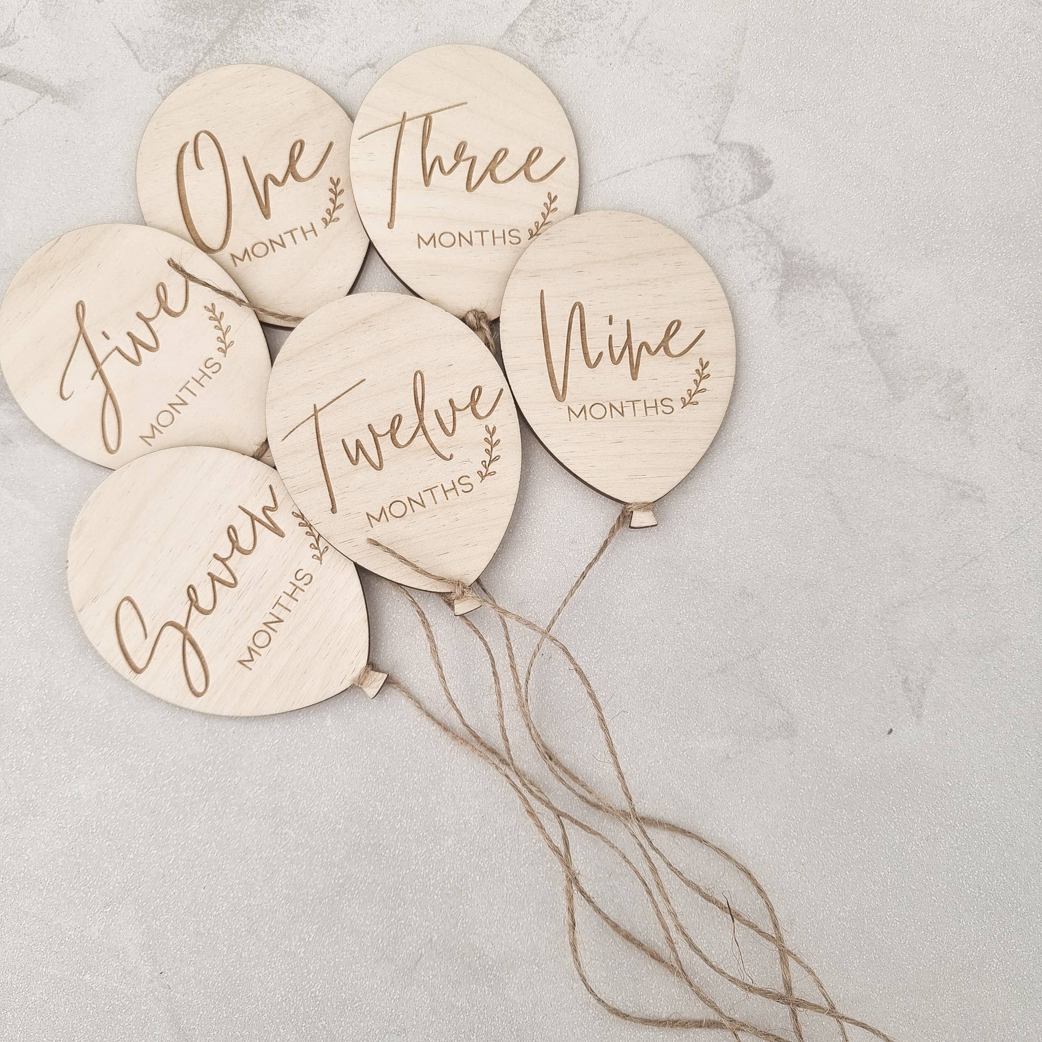 tilleytree – wholesale Milestone art/keepsake – Child & baby – Balloon Baby Milestone Cards | TilleyTree1