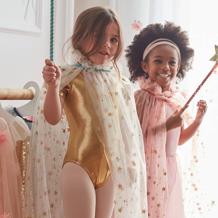 Meri Meri - Wholesale Cape - Kids - White Tulle Star Cape