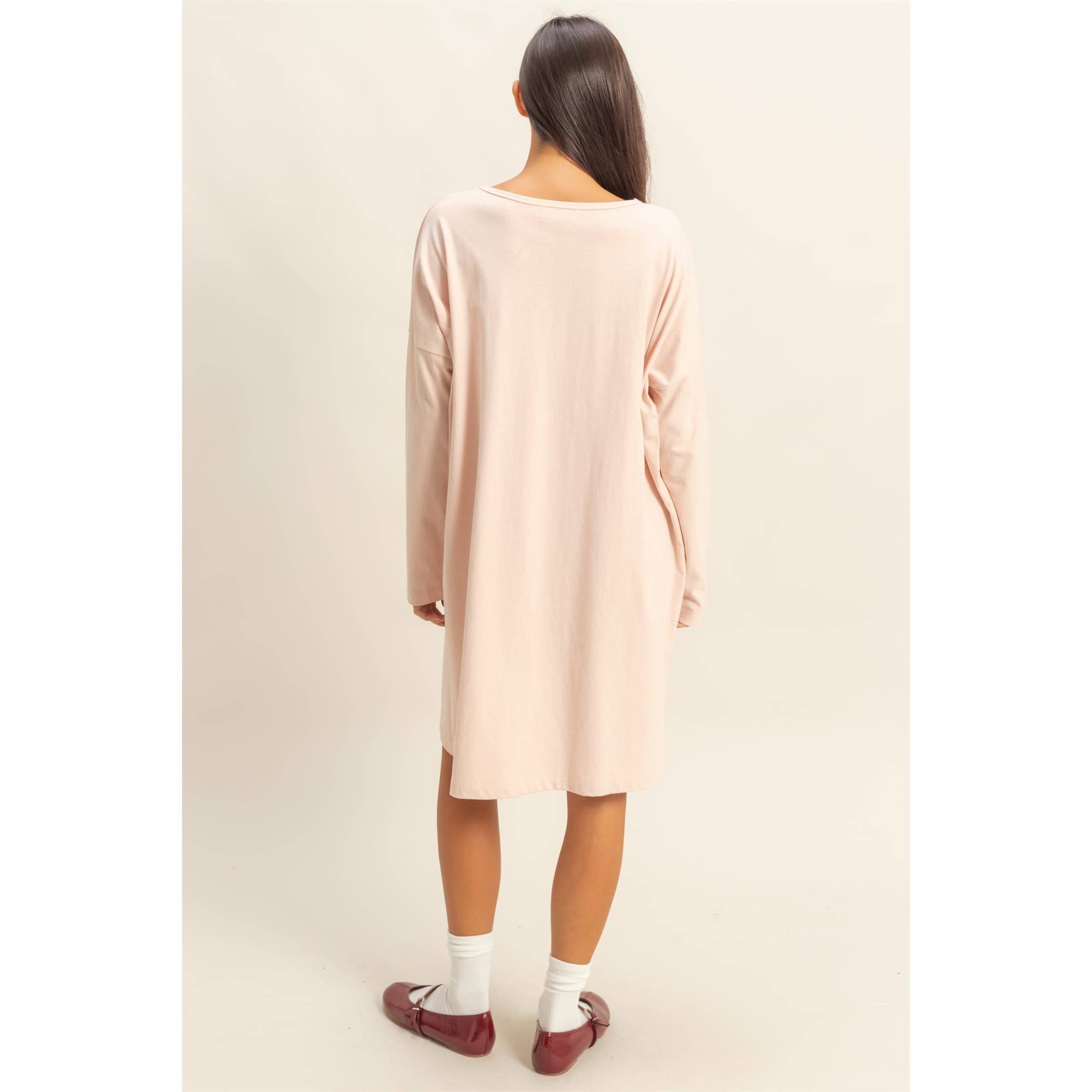 HYFVE – wholesale Dress – Women's – Side Slit Oversized Midi Dress2