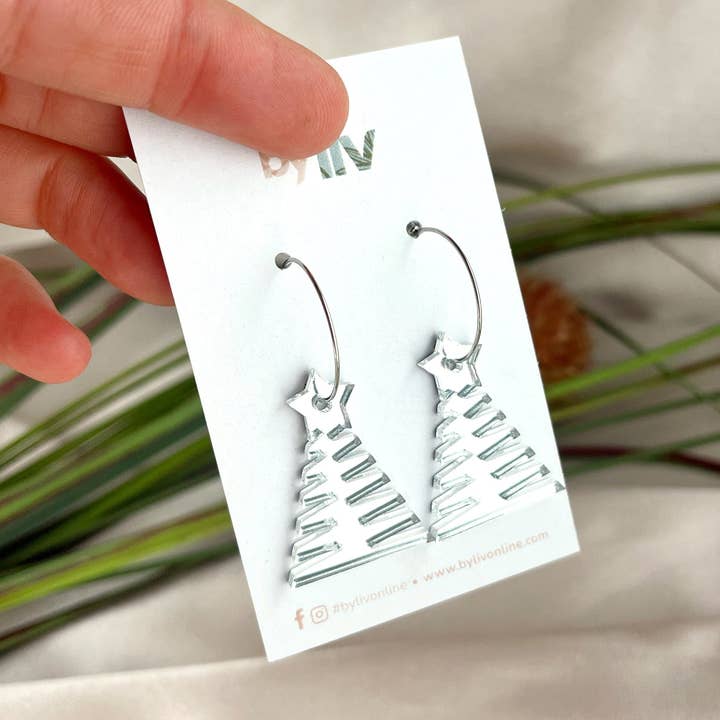 Frostlight Trees – Petite (Silver Mirror) for wholesale by By Liv