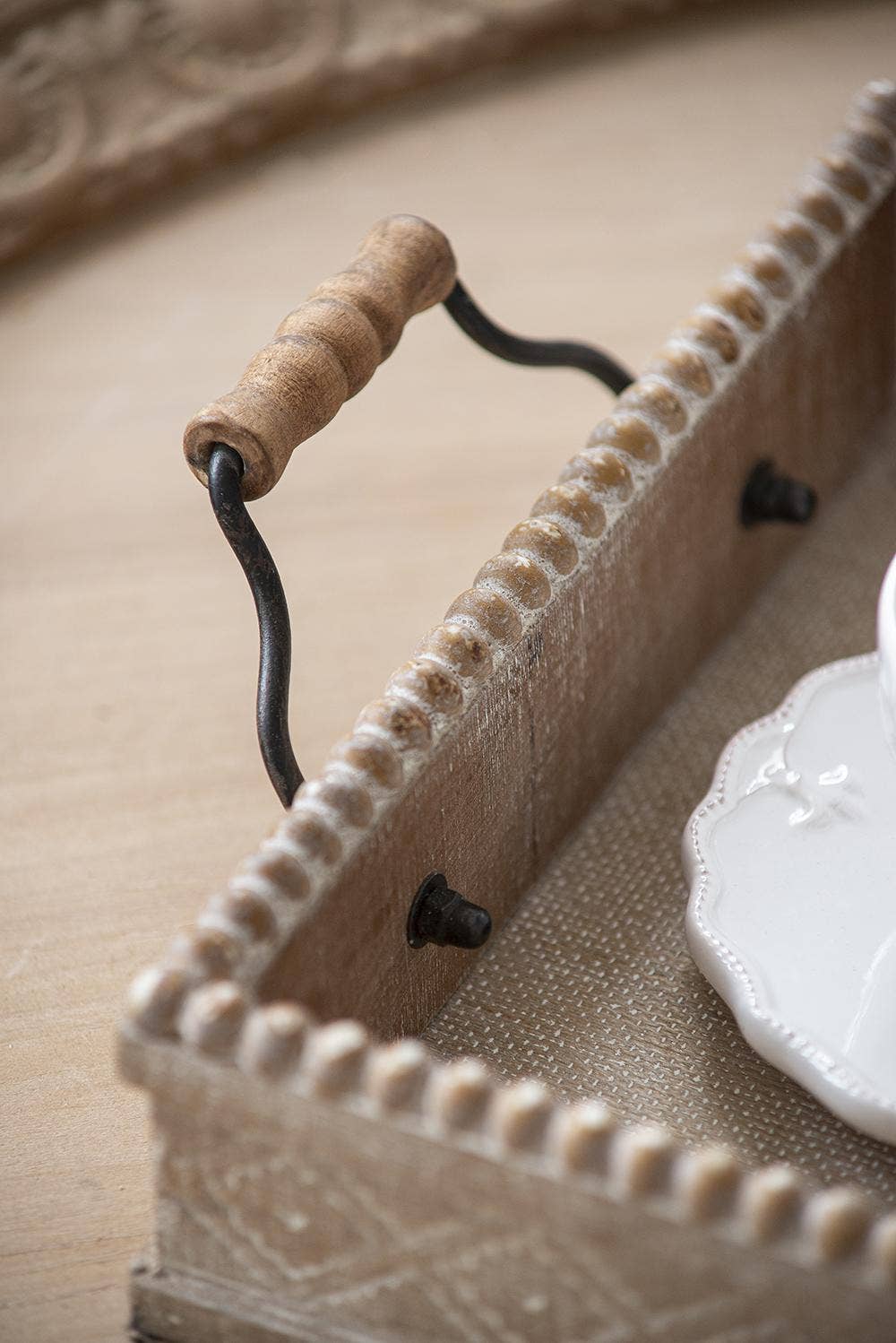 A&B Home Group Inc. - Wholesale Decorative Tray - S/2 Decorative Tray L:19.5x10x3.5" S:16x8.5x3"2