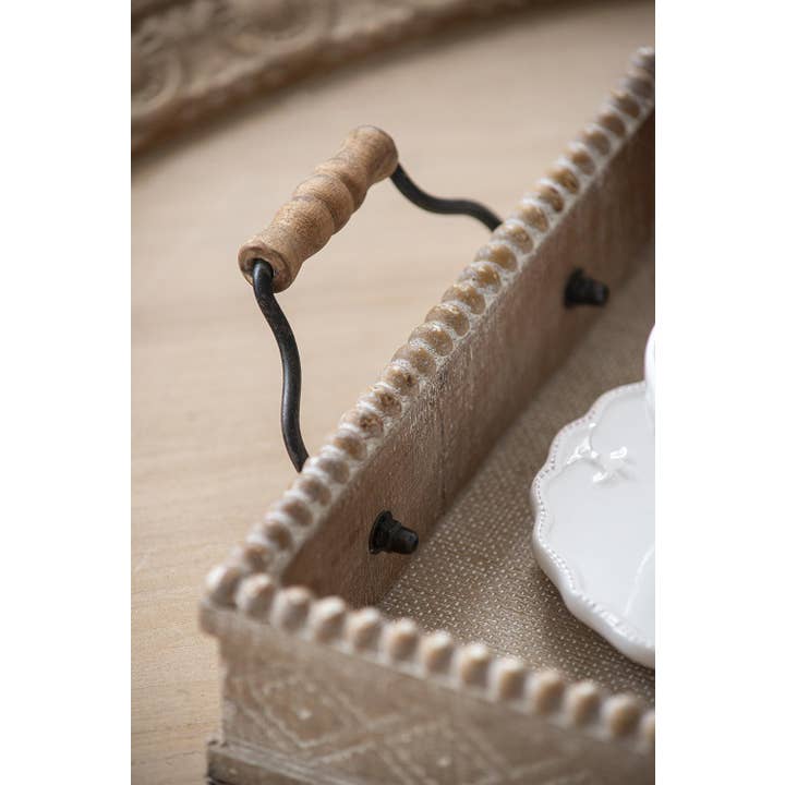 A&B Home Group Inc. - Wholesale Decorative Tray - S/2 Decorative Tray L:19.5x10x3.5" S:16x8.5x3"2