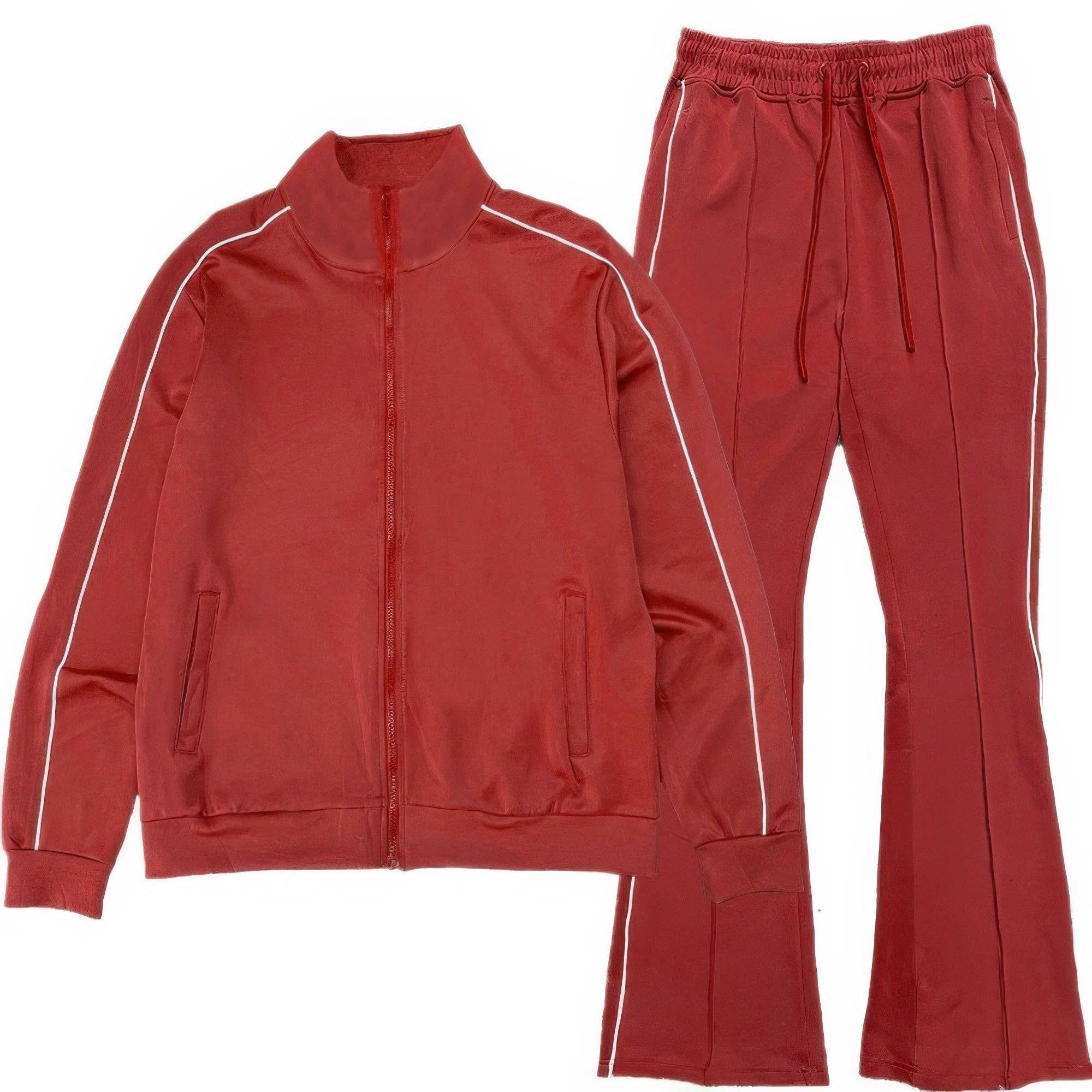 CC Wholesale Clothing - Wholesale Tracksuit - Men's - Mens Side Pipe Track Jacket4