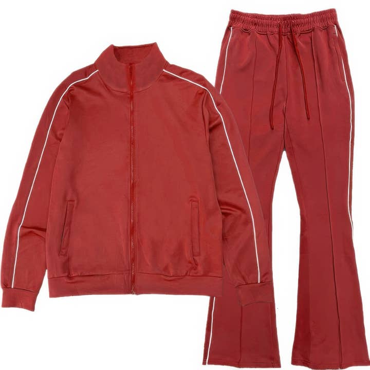 CC Wholesale Clothing - Wholesale Tracksuit - Men's - Mens Side Pipe Track Jacket4