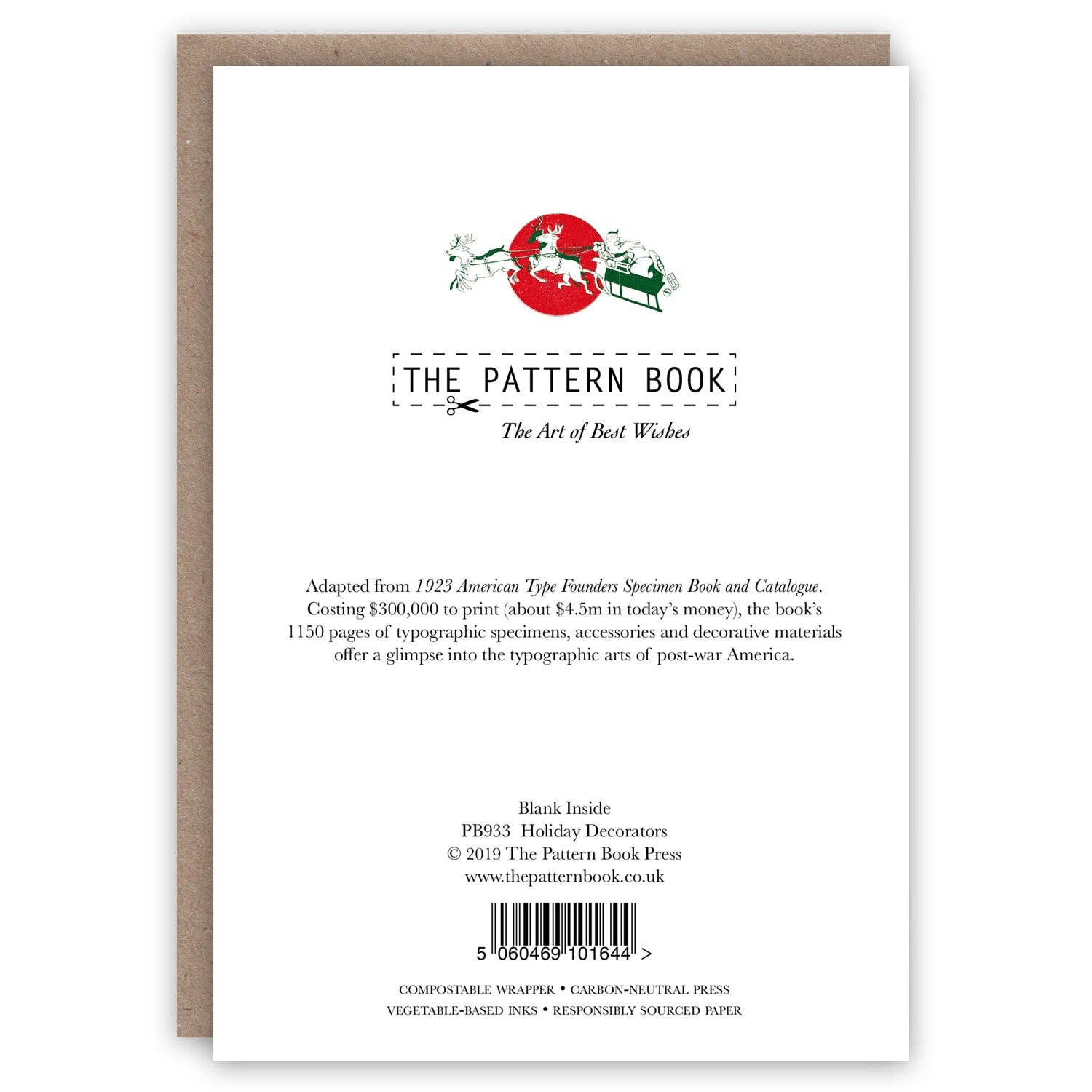 The Pattern Book - Vendita all'ingrosso Biglietti di auguri di Natale - Decoratori di Vacanze1