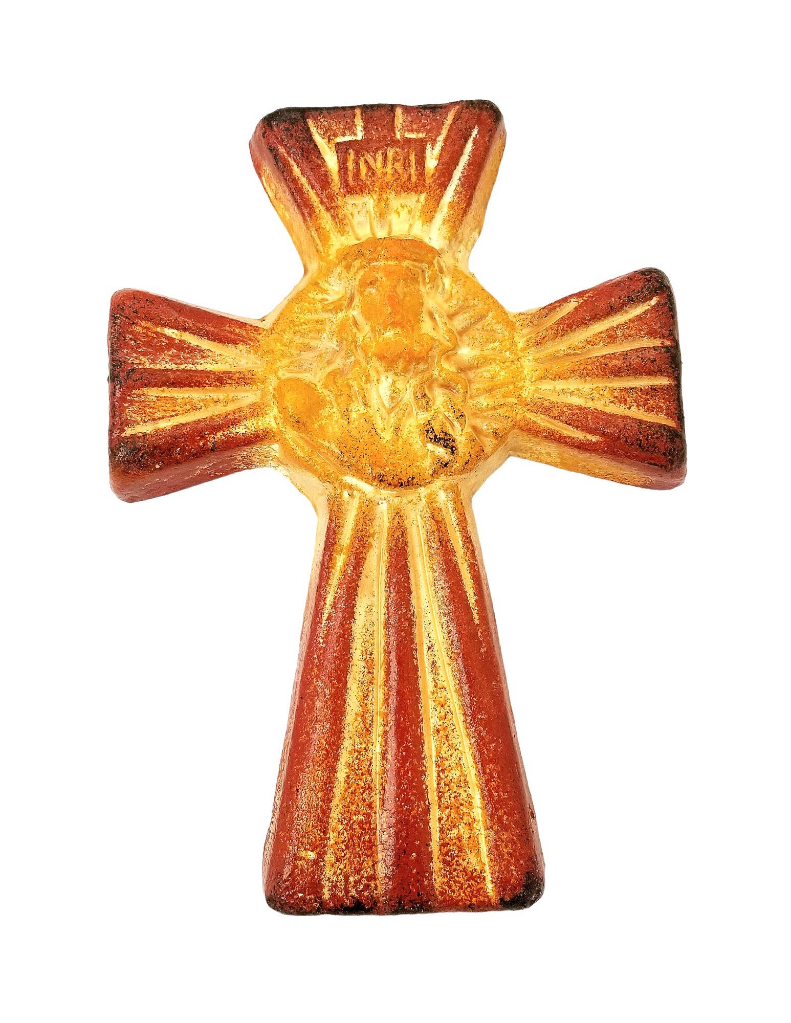 Sedona Spirit - Venta al por mayor Cruz de pared - Cruz de cerámica con imagen de Cristo0