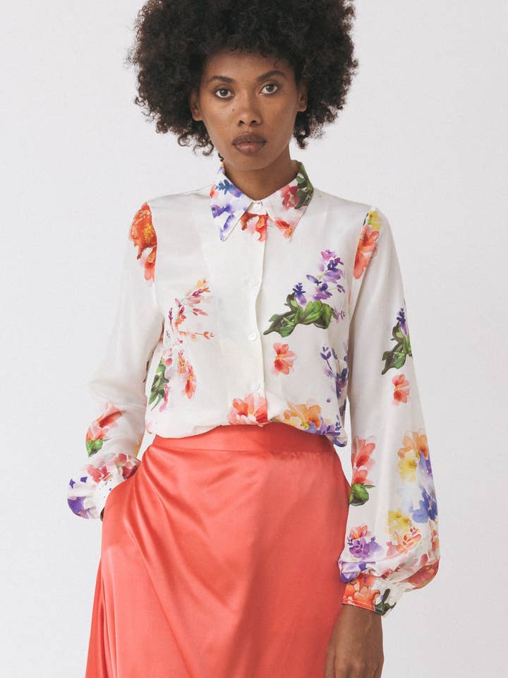 Crepe de Chine Shirt for wholesale by ANT WOMAN COLLECTION