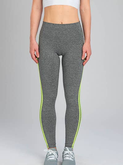 INFLUENCE NEON CHEVRON YELLOW LEGGING for wholesale by Activefit