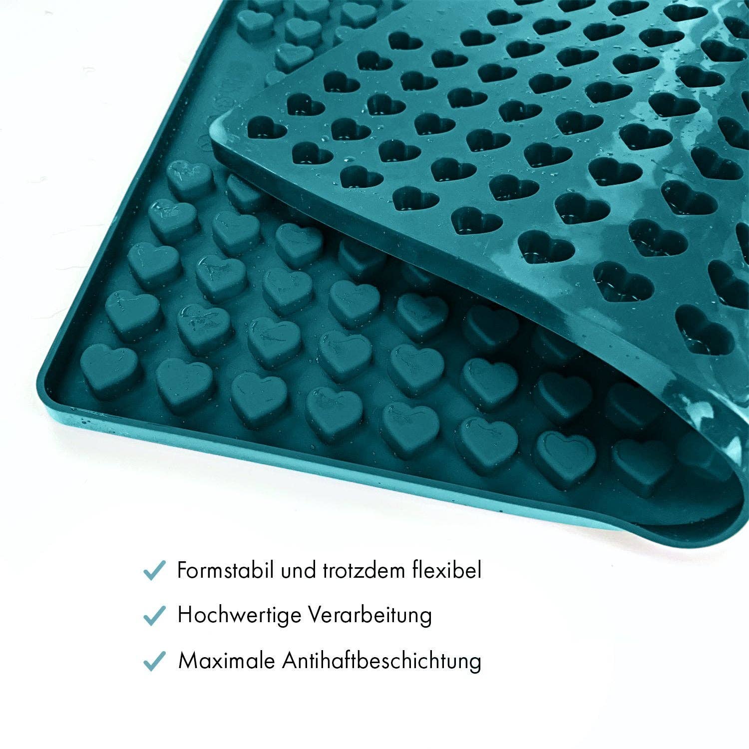 Collory – snacks e guloseimas - Cão por atacado – Tapetes de silicone para assar em formato de coração (mini e médio)50