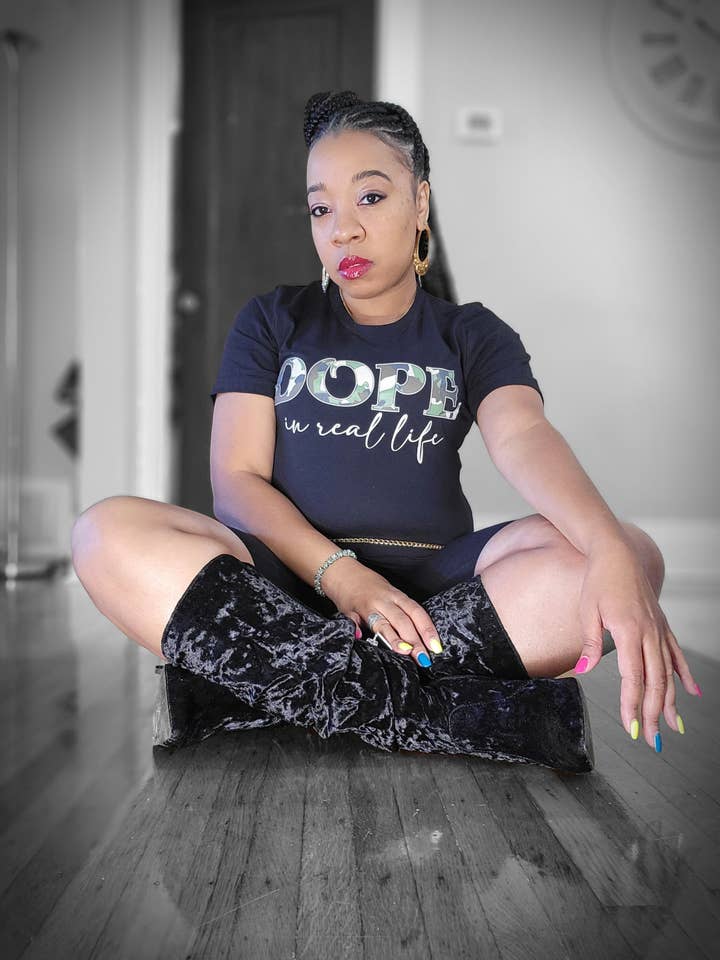 1. CAMO DOPE - UNISEX TSHIRT for engroshandel hos Dope In Real Life