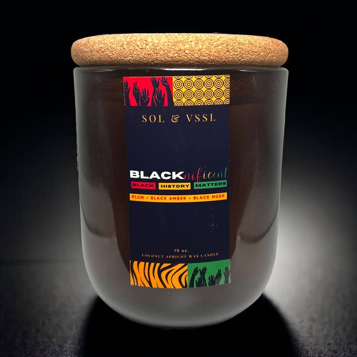 BlackNnificent | Vela para honrar la historia afroamericana durante todo el año (edición limitada) para venta al por mayor de SOL & VSSL