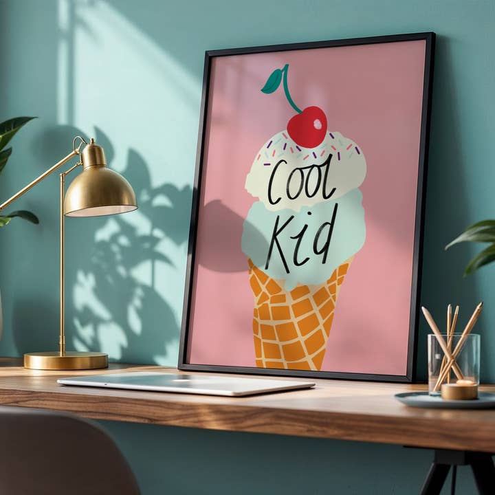 Emmy James Studio - Wholesale Art Print - Cool Kid Ice Cream Art Print9