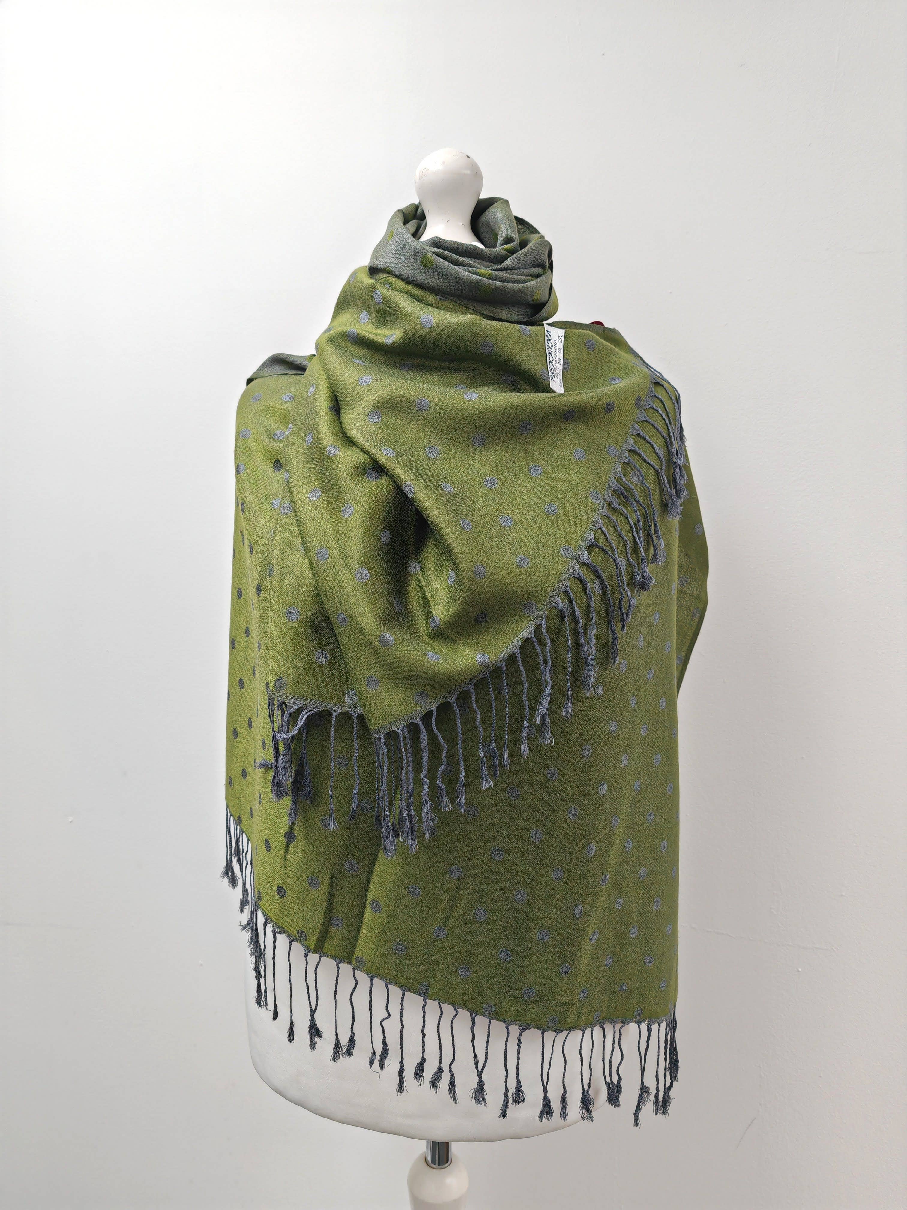 Superbia – wholesale Scarf – Women's – Super Soft Reversible Pashmina scarf /Shawl - C48-1 Dots9
