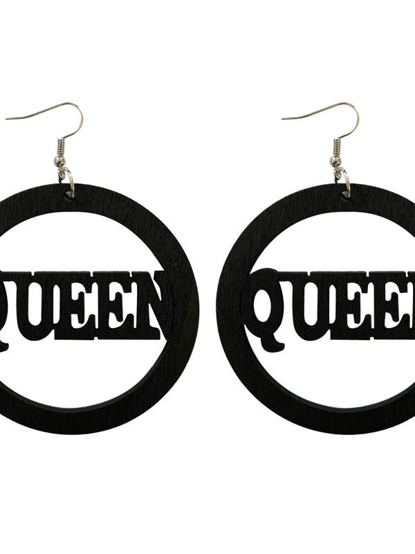 Brincos africanos, brincos de madeira | RAINHA por atacado de AfricanFabs