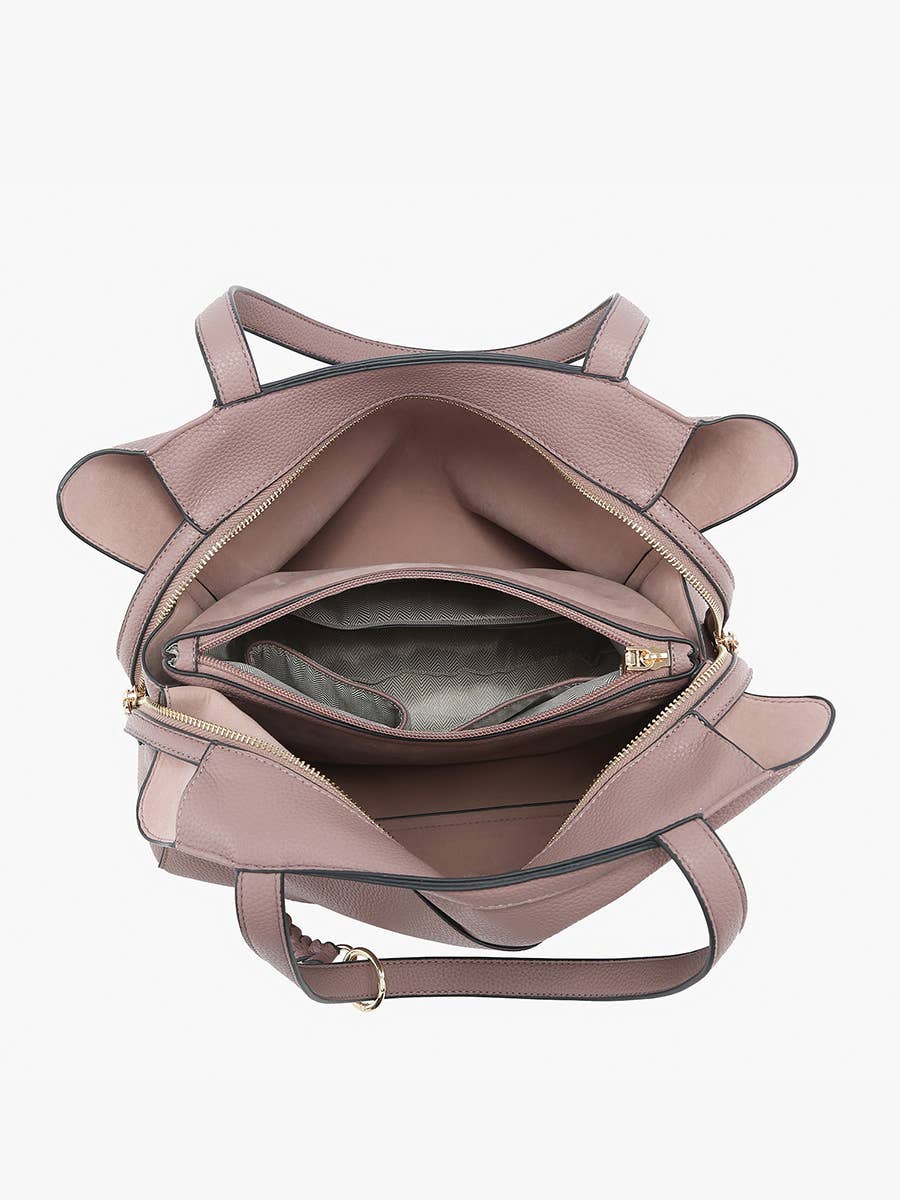 Jen & Co. - Vente Tote bag – femme - Sac à dos en cuir vieilli M2601 Hunter avec poche7