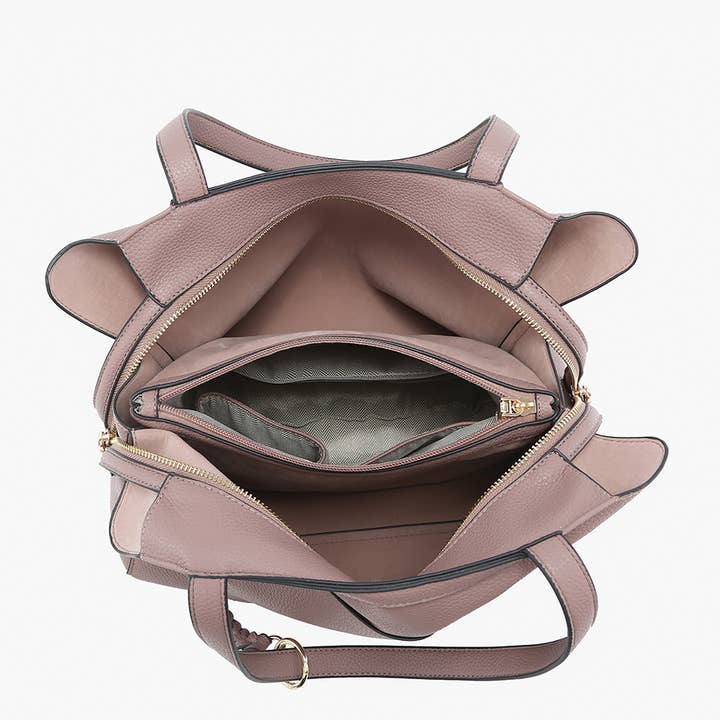 Jen & Co. - Vente Tote bag – femme - Sac à dos en cuir vieilli M2601 Hunter avec poche7