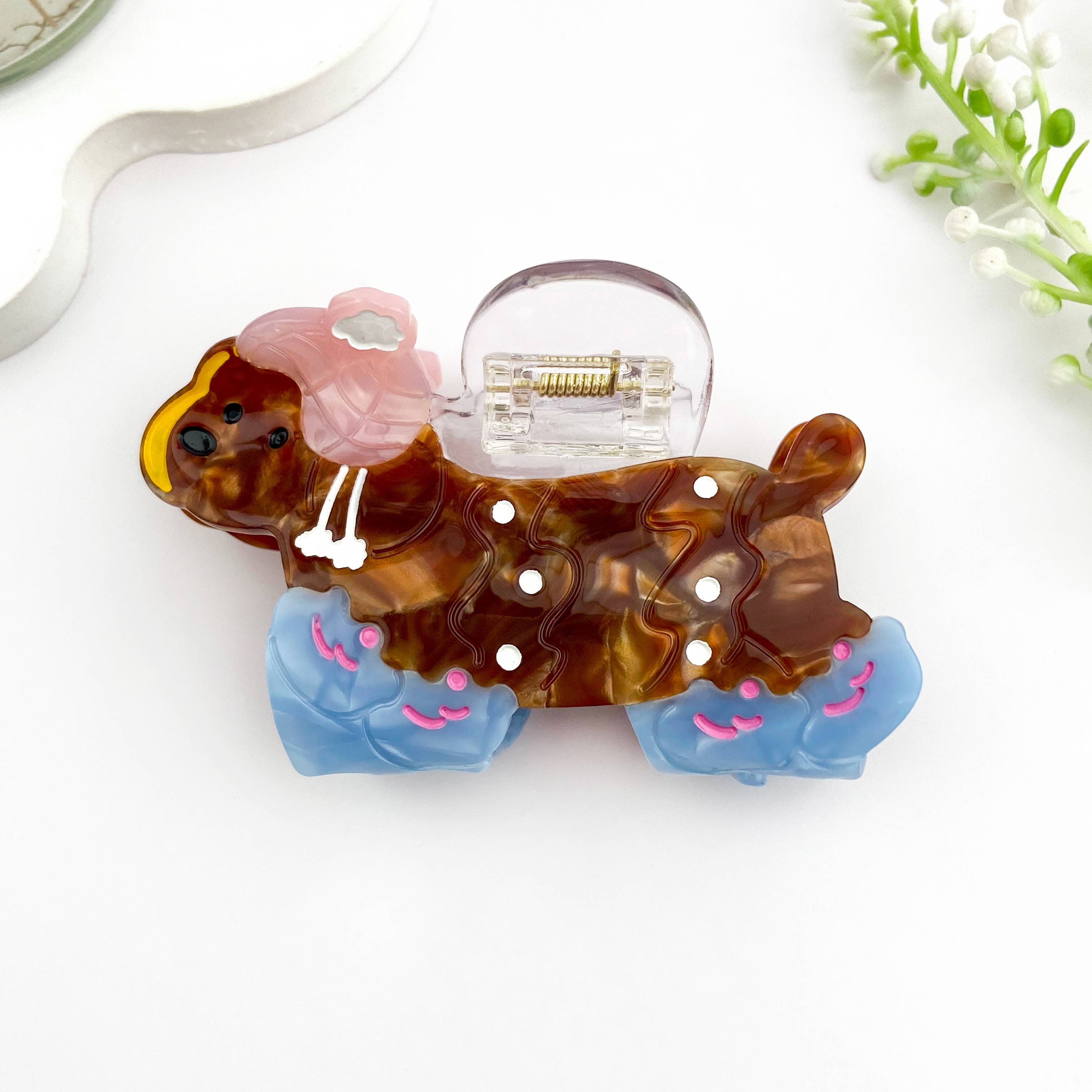 mildstyles – Großhandel Haarclip – Damen – Niedlicher Dackel-Haarclip aus Azetat2