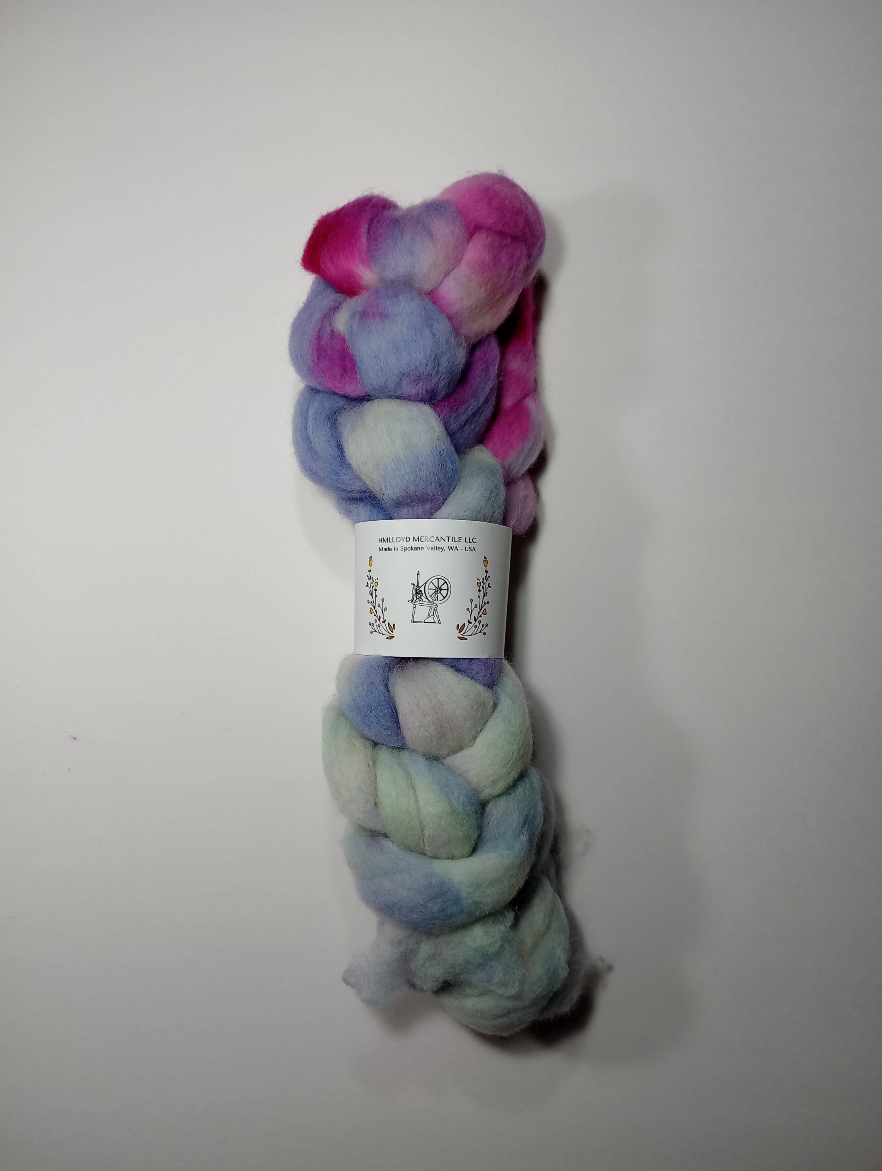 HMLLOYD MERCANTILE LLC - Wholesale Yarn - Hand Dyed Roving - Shetland - 100 gram Braids0