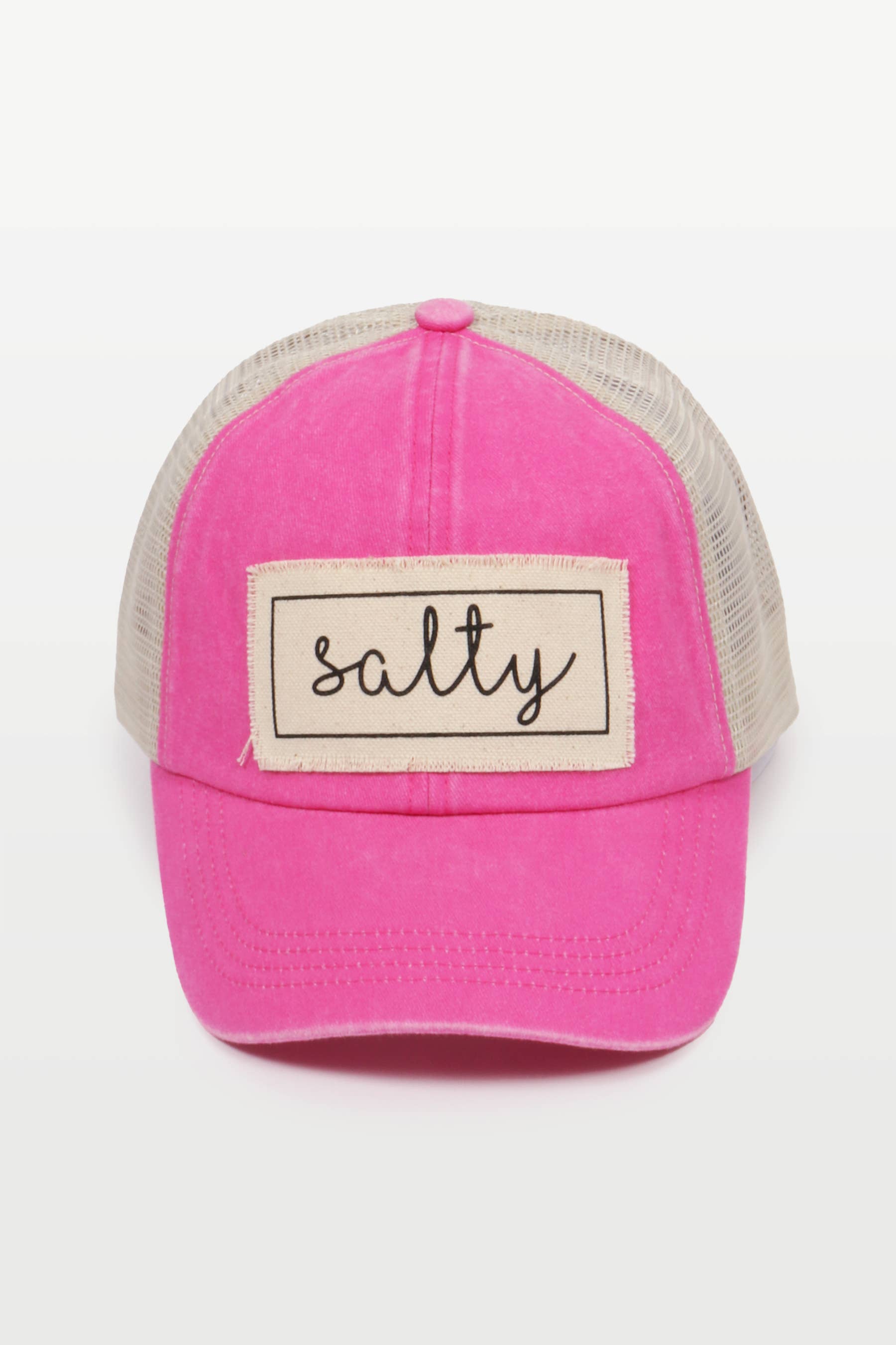David And Young - Wholesale Baseball Cap - Women's - Salty Canvas Patch Mesh Back Baseball Cap15