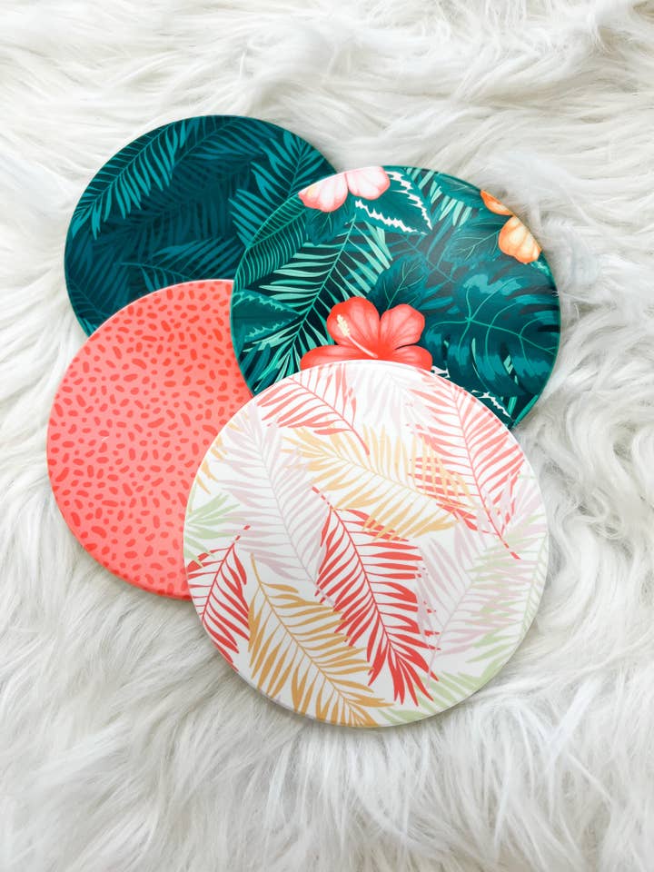 Summer Drink Coasters for wholesale by Hart and Hollow