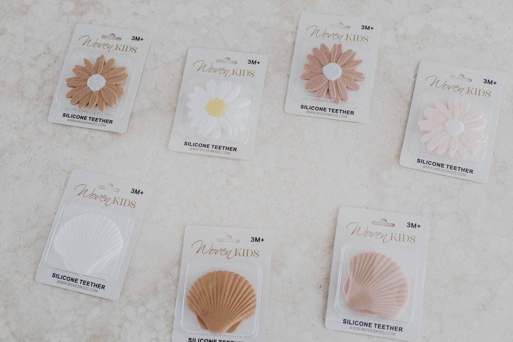 Woven Kids - Wholesale Teether (Not Clip-On) - Baby - Silicone Teether - Milk Seashell3