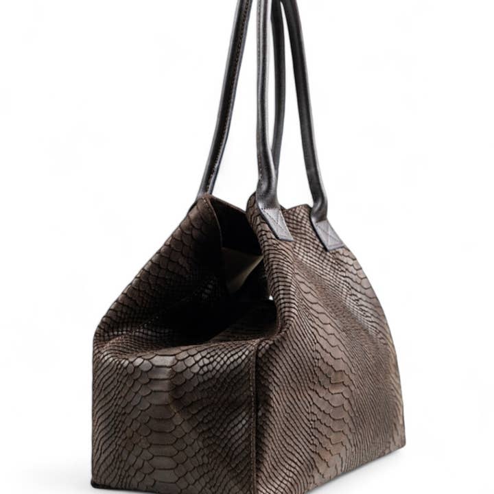 ZEEN - Wholesale Shoulder Bag - Women's - LOLA Choco leather bag3